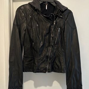 FP Movement by Free People Black Leather Jacket